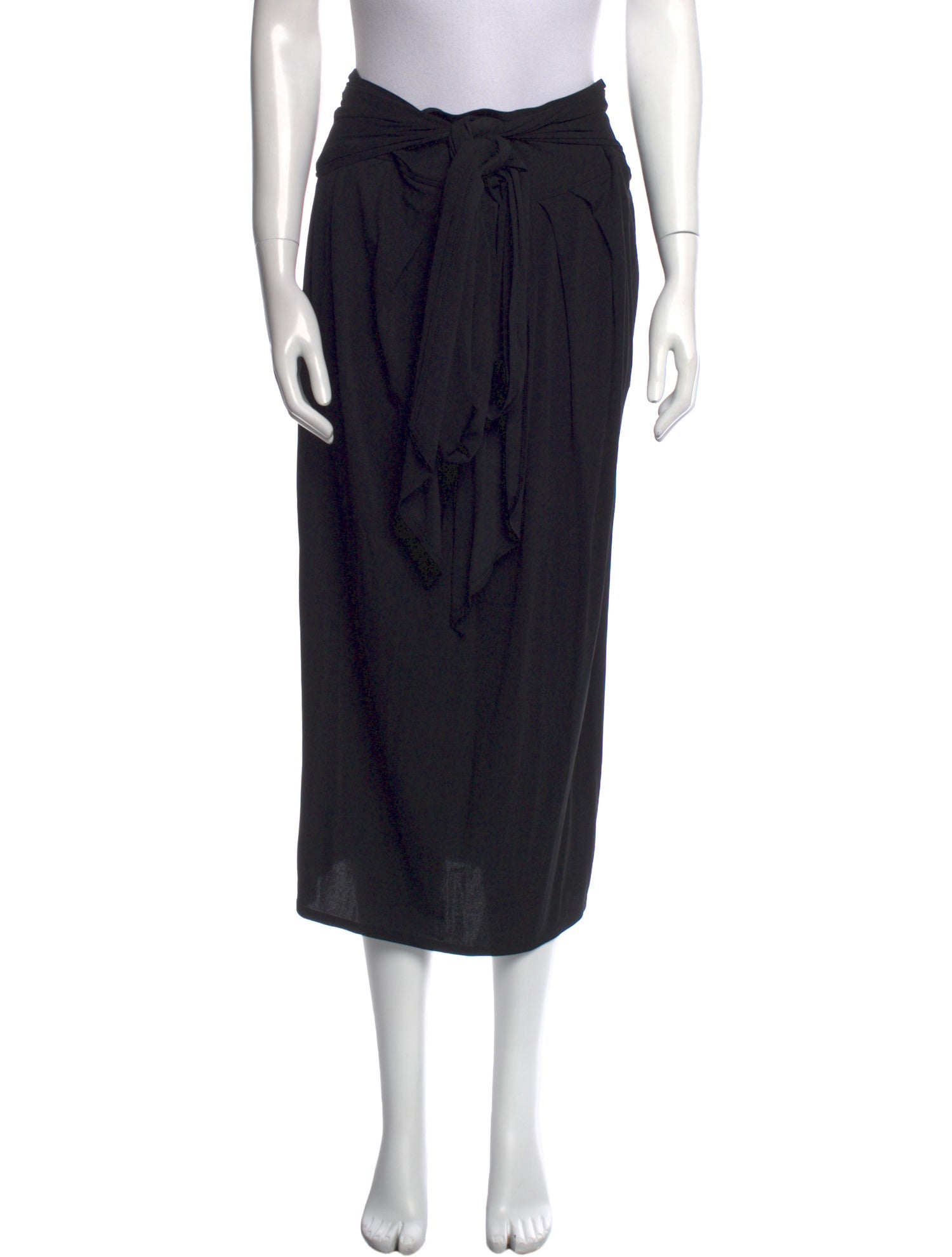 Donna Karan Bow Accents Midi Length Skirt
