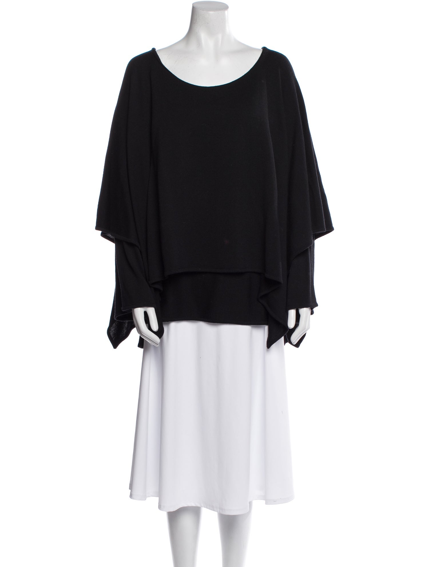 Donna Karan Wool Scoop Neck Sweater