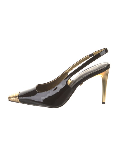 Donna Karan Patent Leather Slingback Pumps