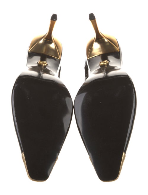 Donna Karan Patent Leather Slingback Pumps