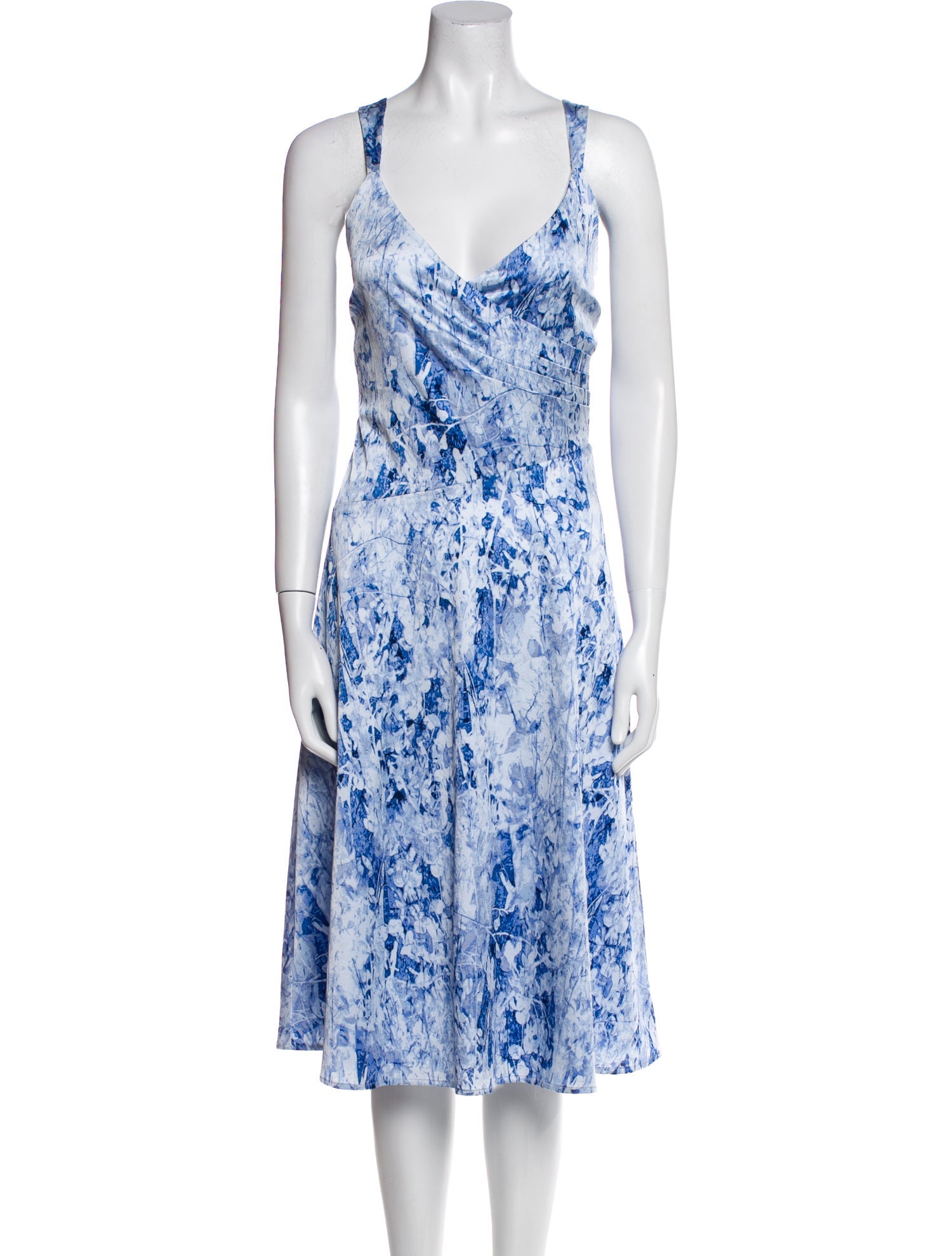 Donna Karan New York Floral Dress in Blue Print at Nordstrom, Size 4