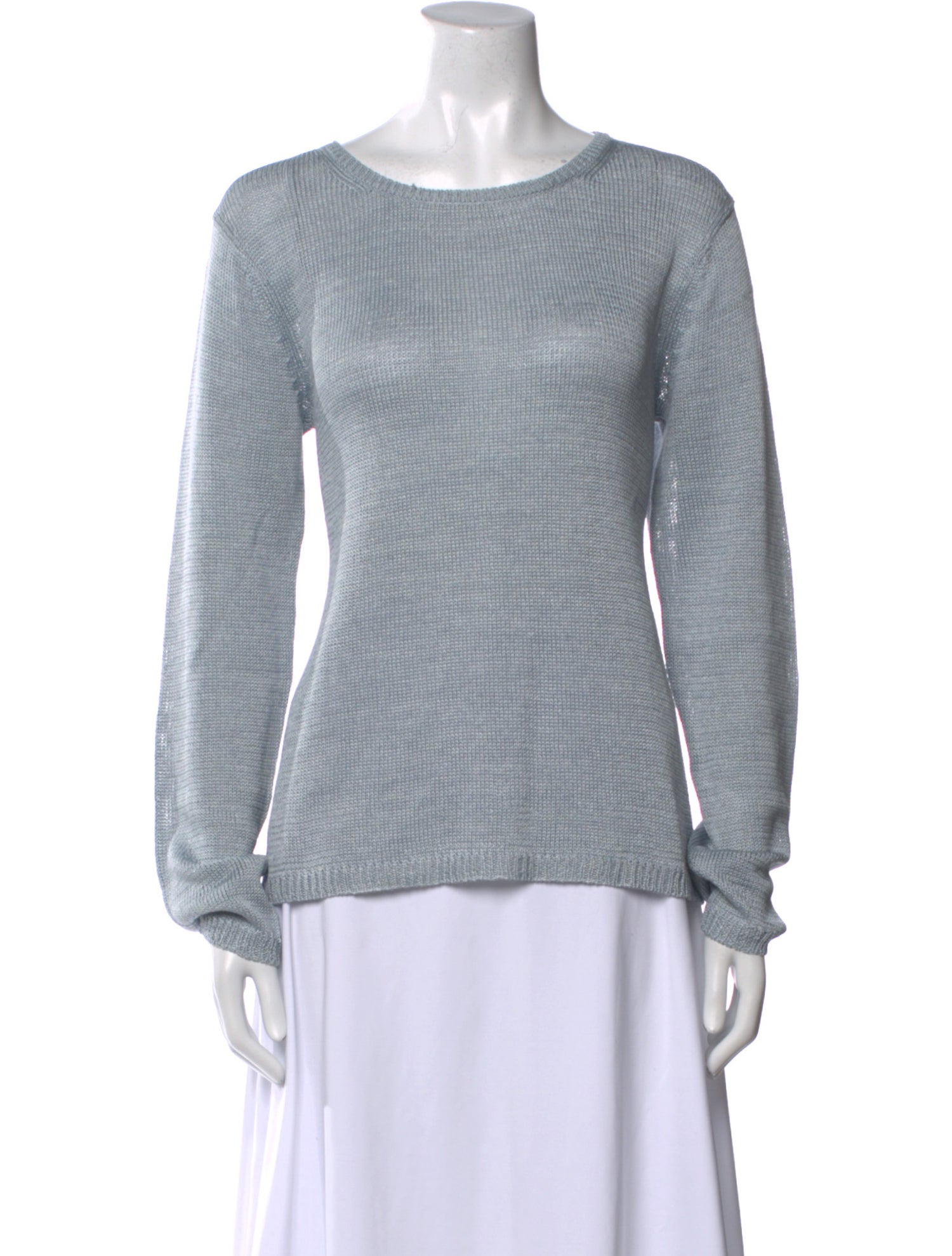 Donna Karan Silk Crew Neck Sweater