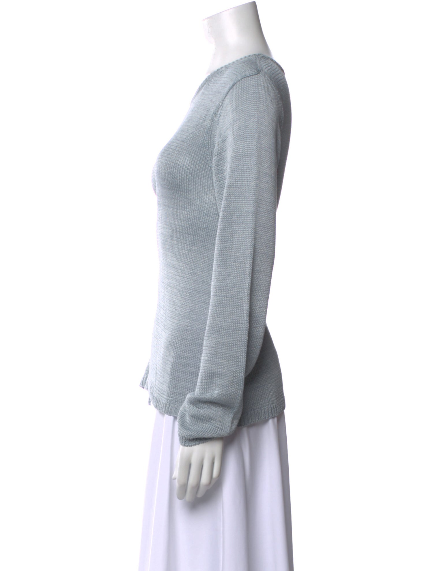 Donna Karan Silk Crew Neck Sweater