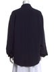 Donna Karan Long Sleeve Button-Up Top