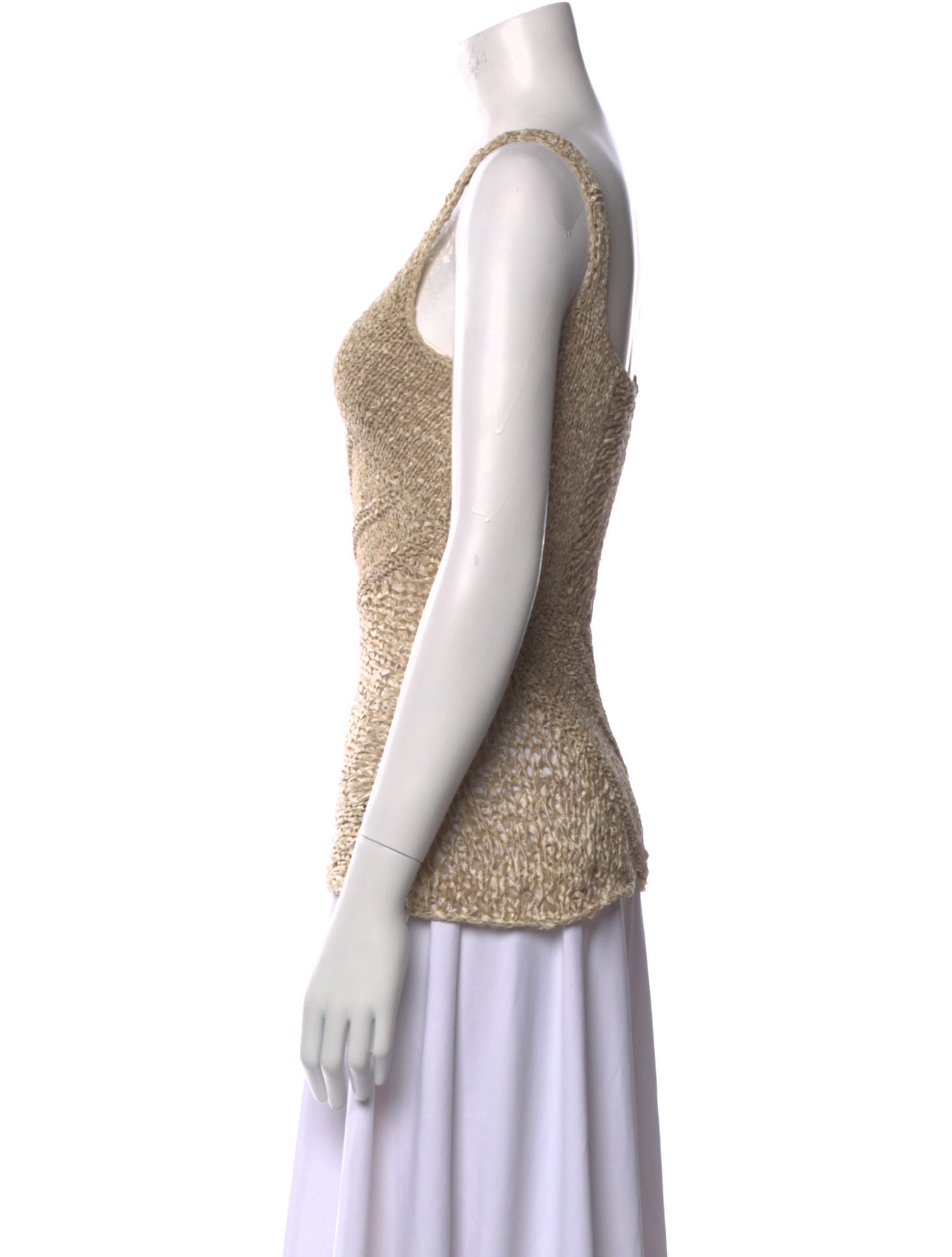 Donna Karan Silk V-Neck Top