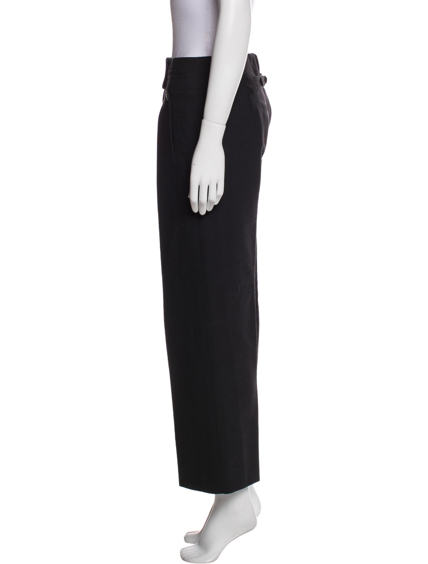 Donna Karan Wool Wide Leg Pants