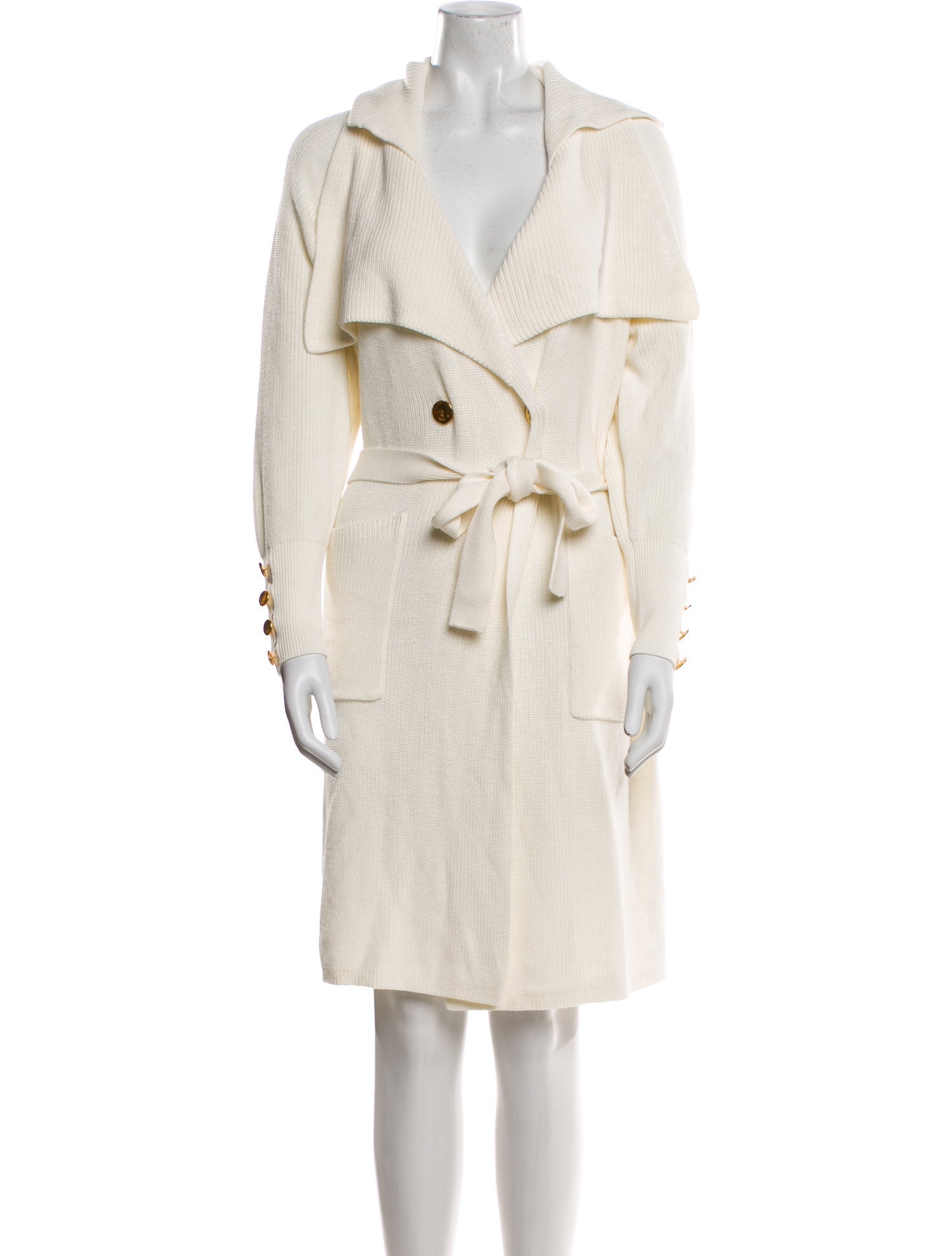 Donna Karan V-Neck Knee-Length Dress