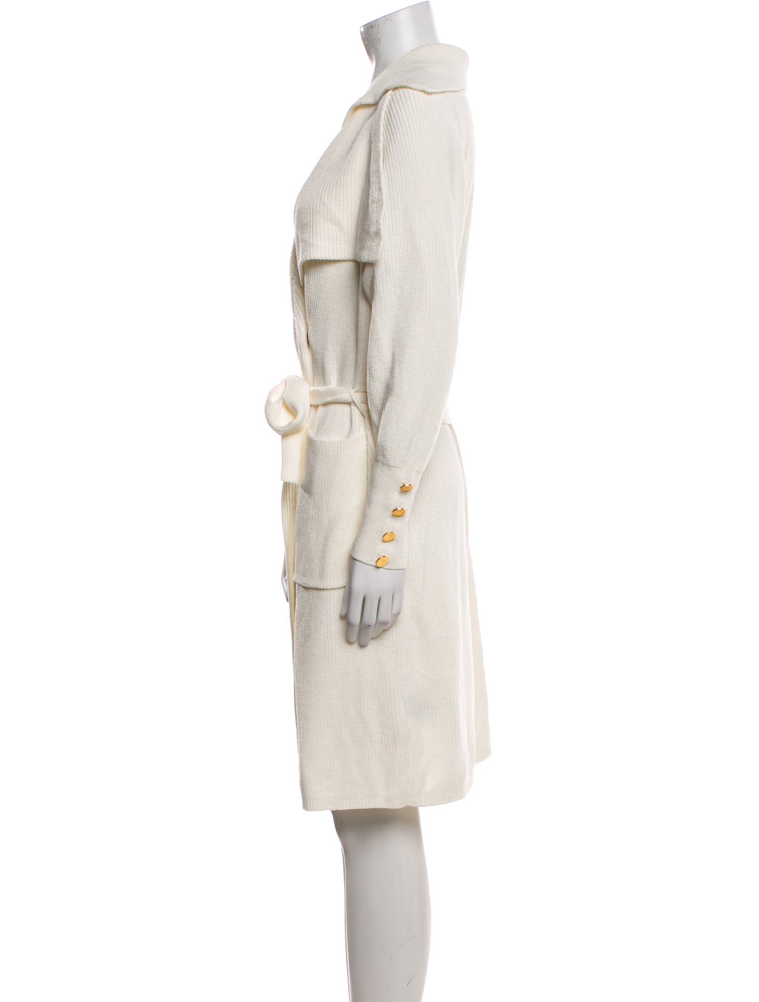 Donna Karan V-Neck Knee-Length Dress