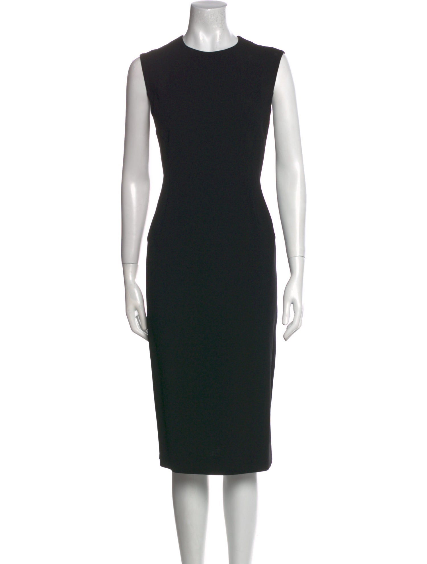 Donna Karan Wool Midi Length Dress