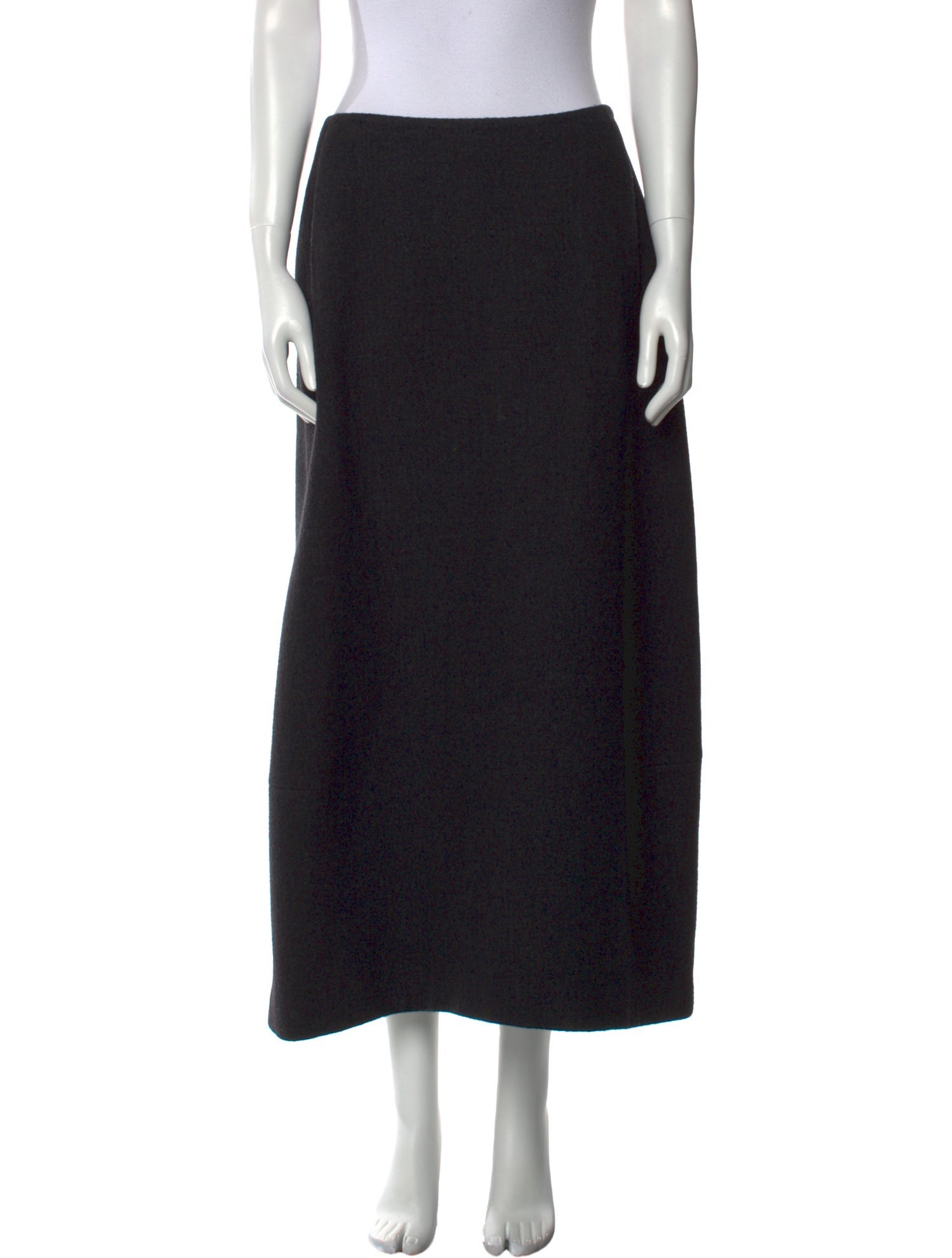 Donna Karan Wool Midi Length Skirt