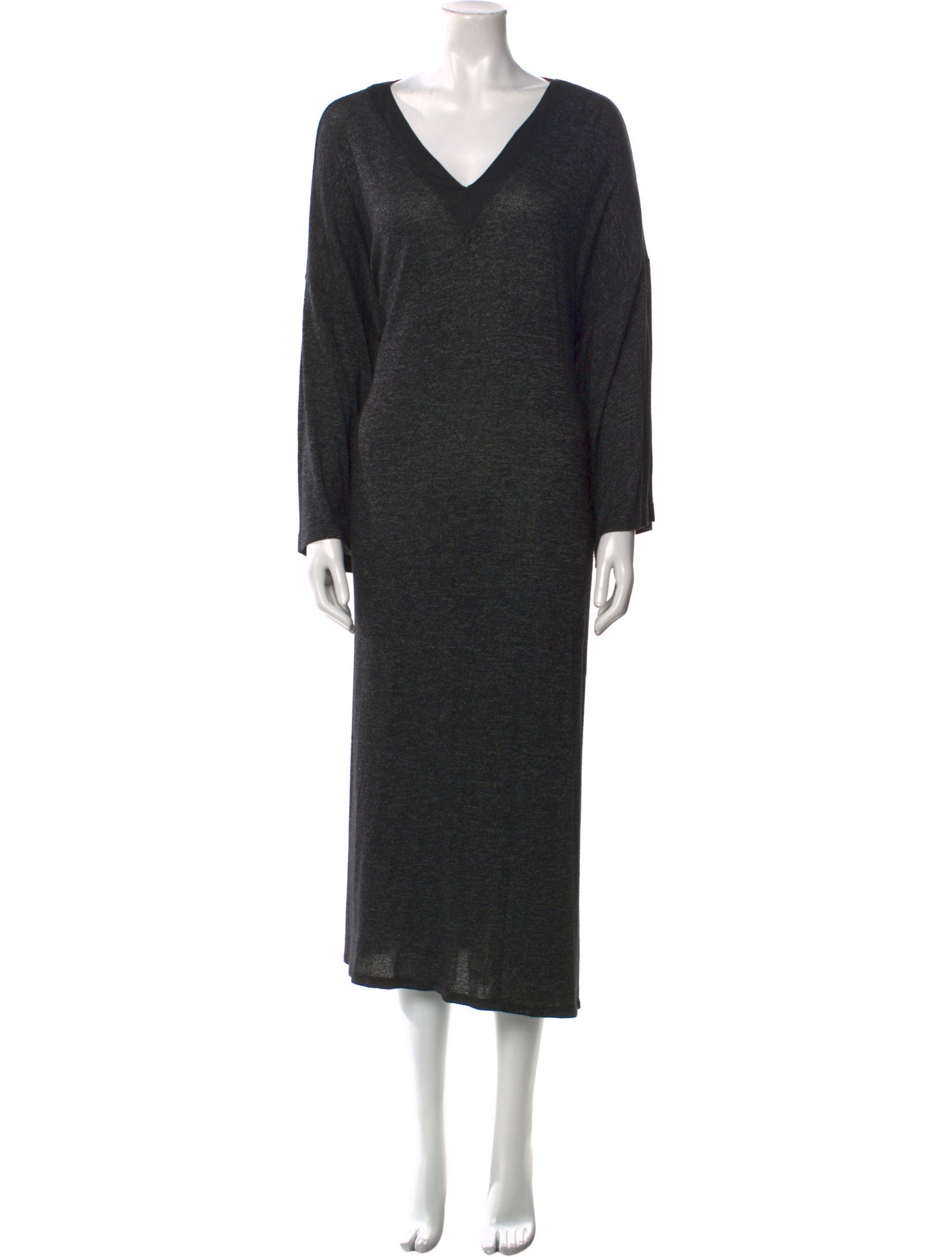 Donna Karan V-Neck Long Dress