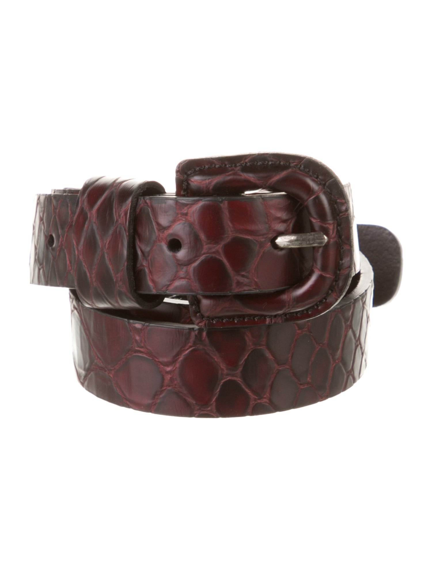 Donna Karan Embossed Leather Belt