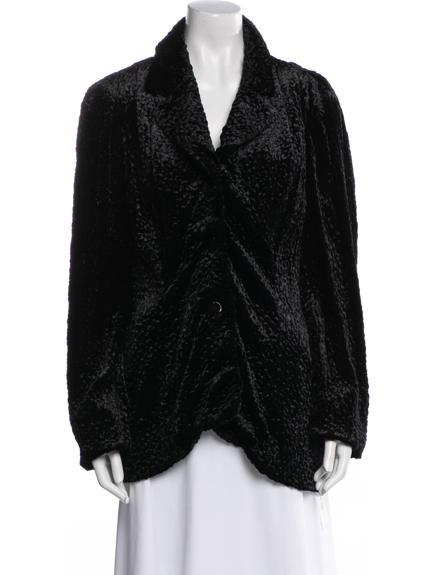 Donna Karan Faux Fur Jacket
