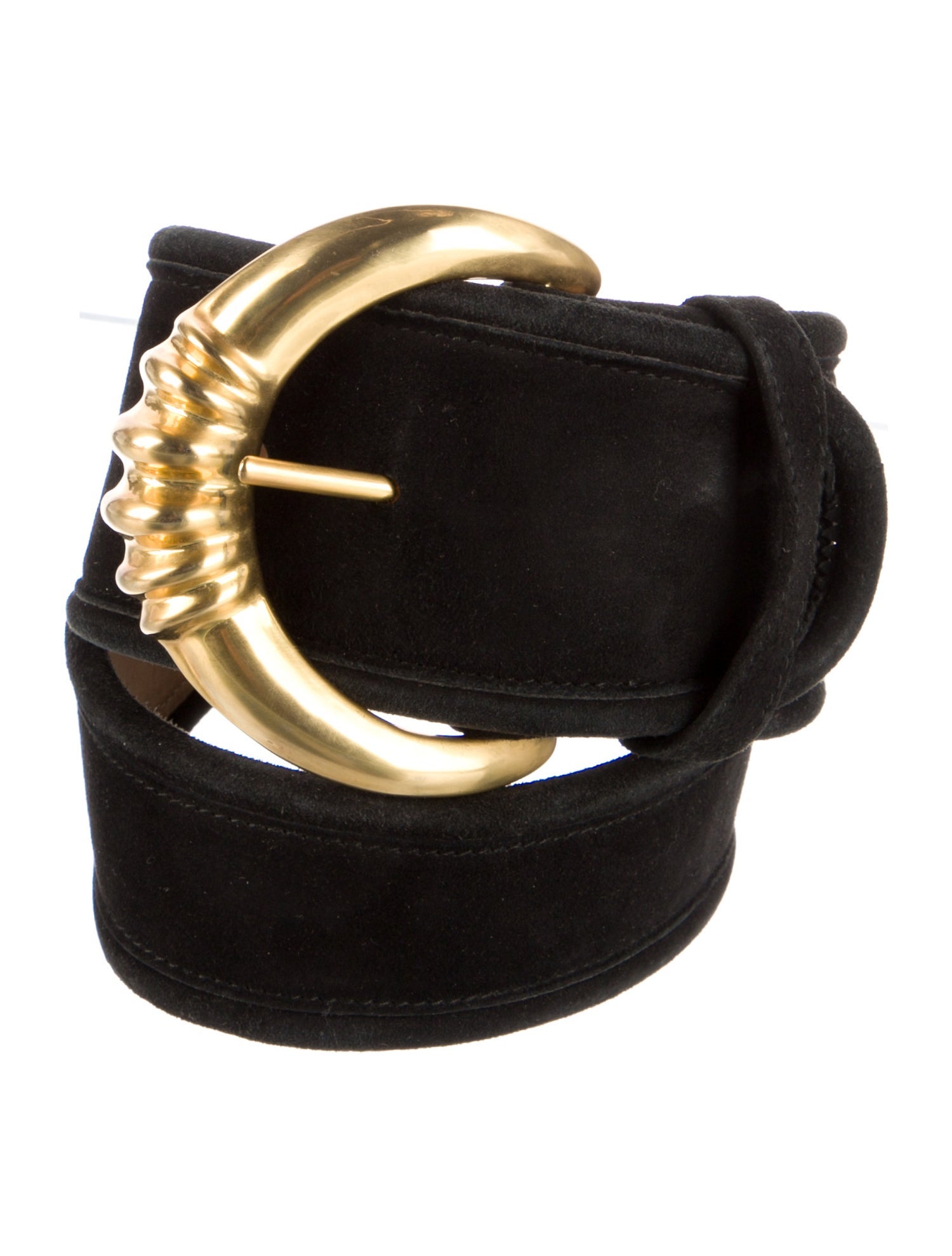 Donna Karan Wide Suede Belt
