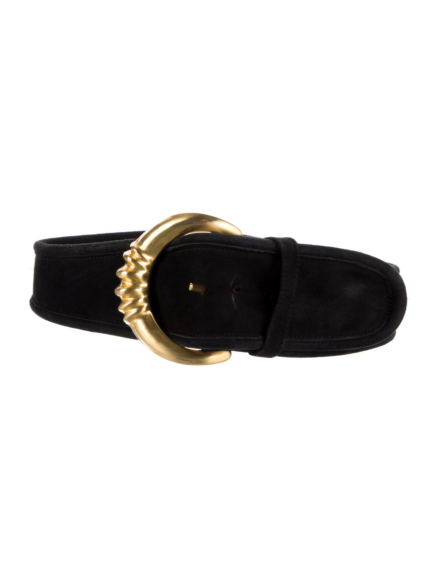 Donna Karan Wide Suede Belt