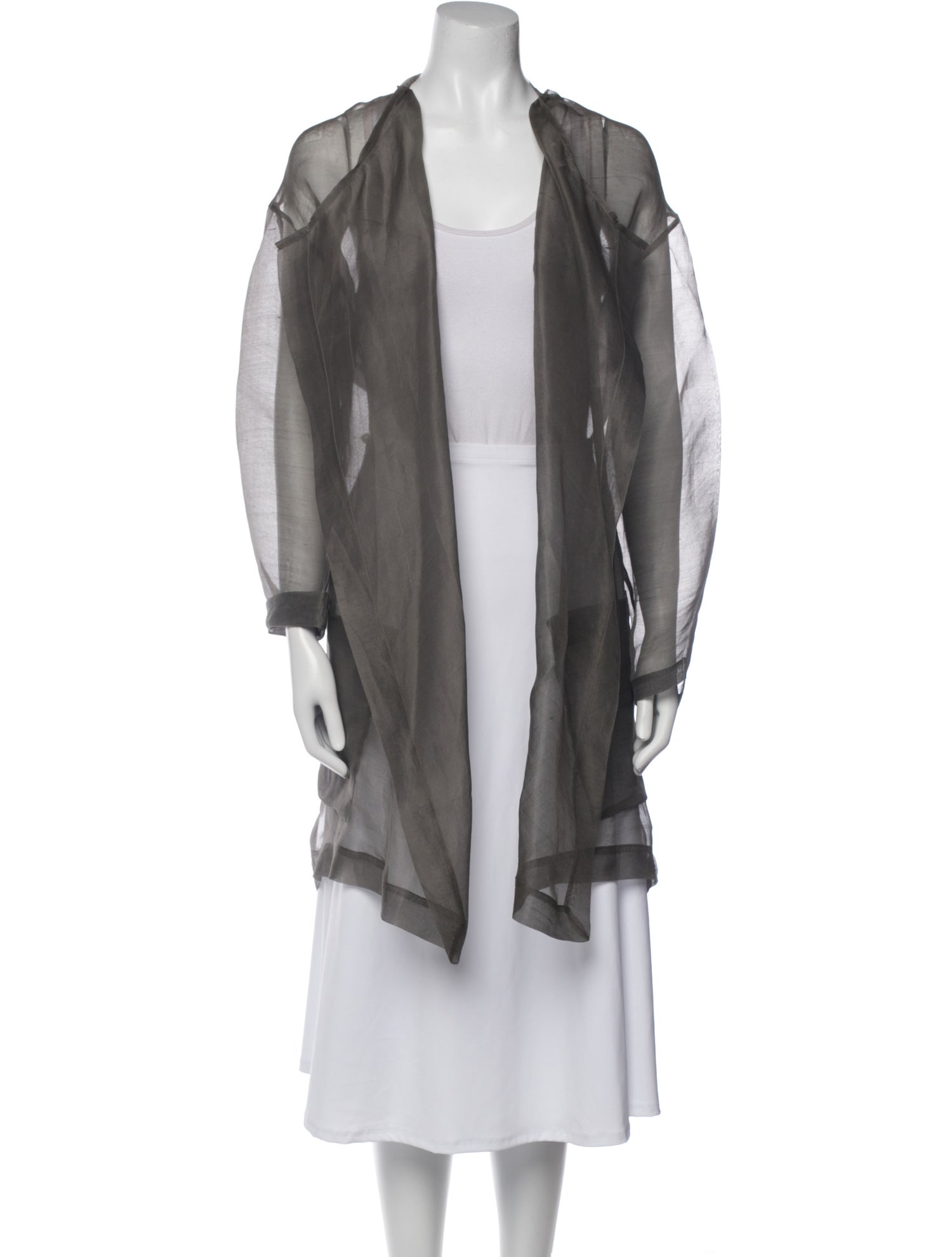 Donna Karan Tie-Dye Print Cowl Neck Sweater