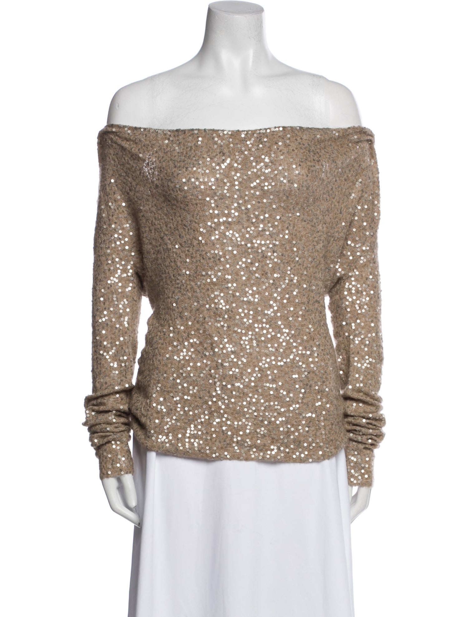 Donna Karan Cashmere Off-The-Shoulder Top