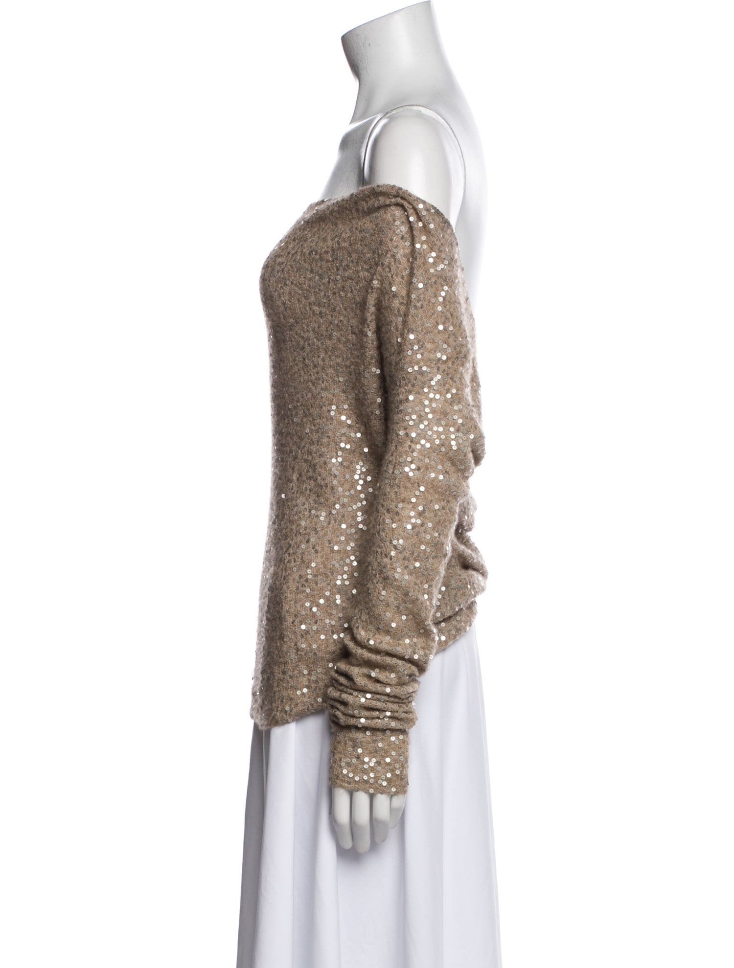 Donna Karan Cashmere Off-The-Shoulder Top