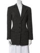 Donna Karan Wool Striped Blazer