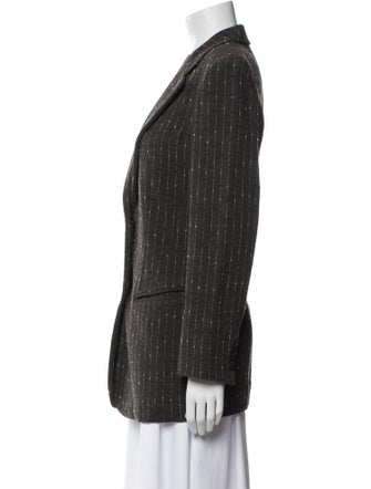 Donna Karan Wool Striped Blazer