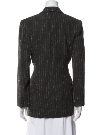 Donna Karan Wool Striped Blazer