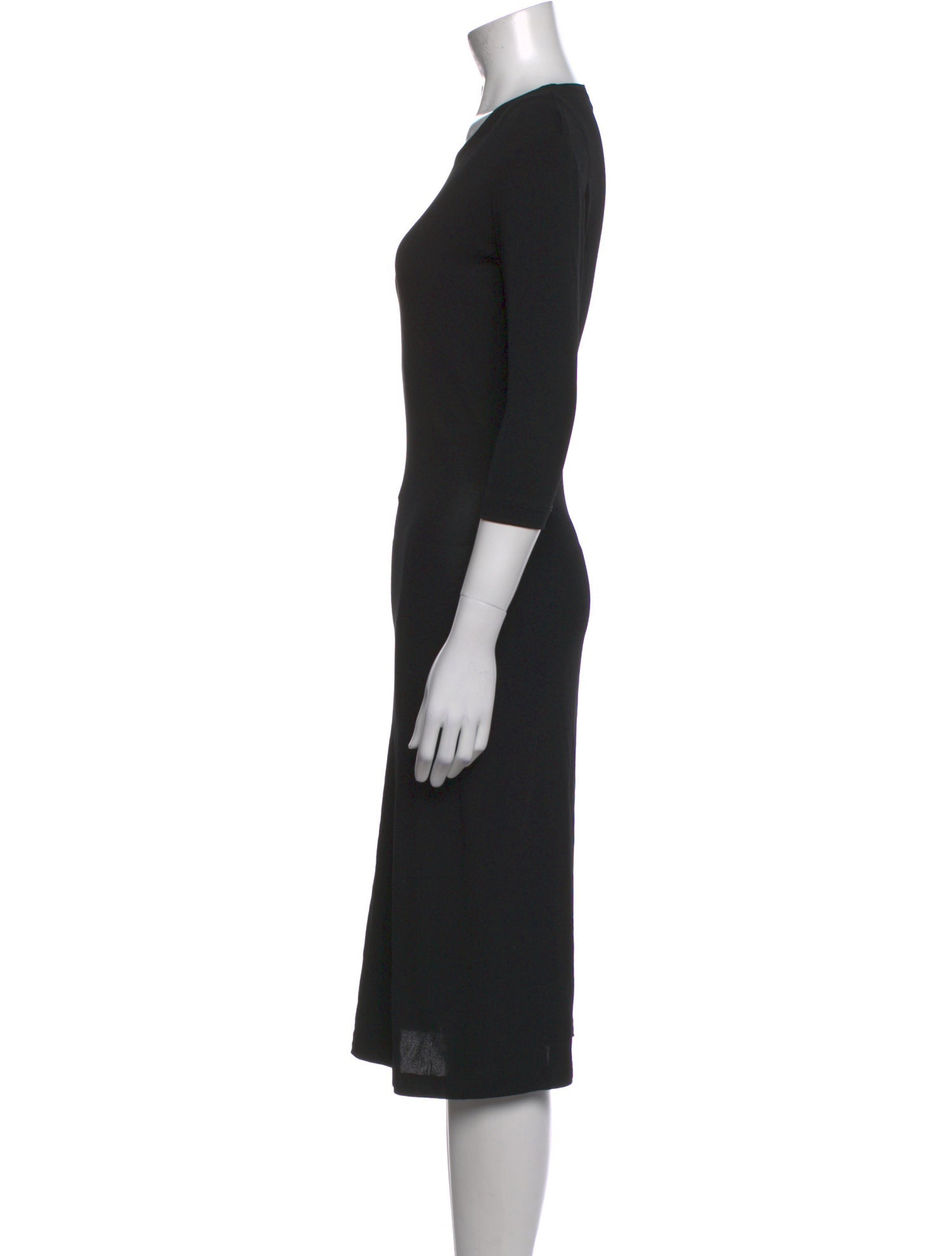 Donna Karan Scoop Neck Knee-Length Dress