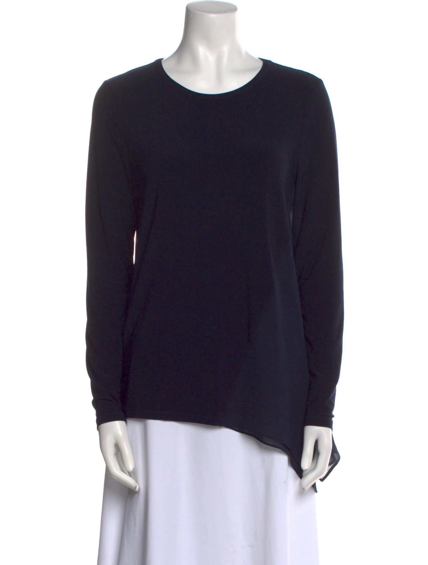 Donna Karan Crew Neck Long Sleeve Sweatshirt