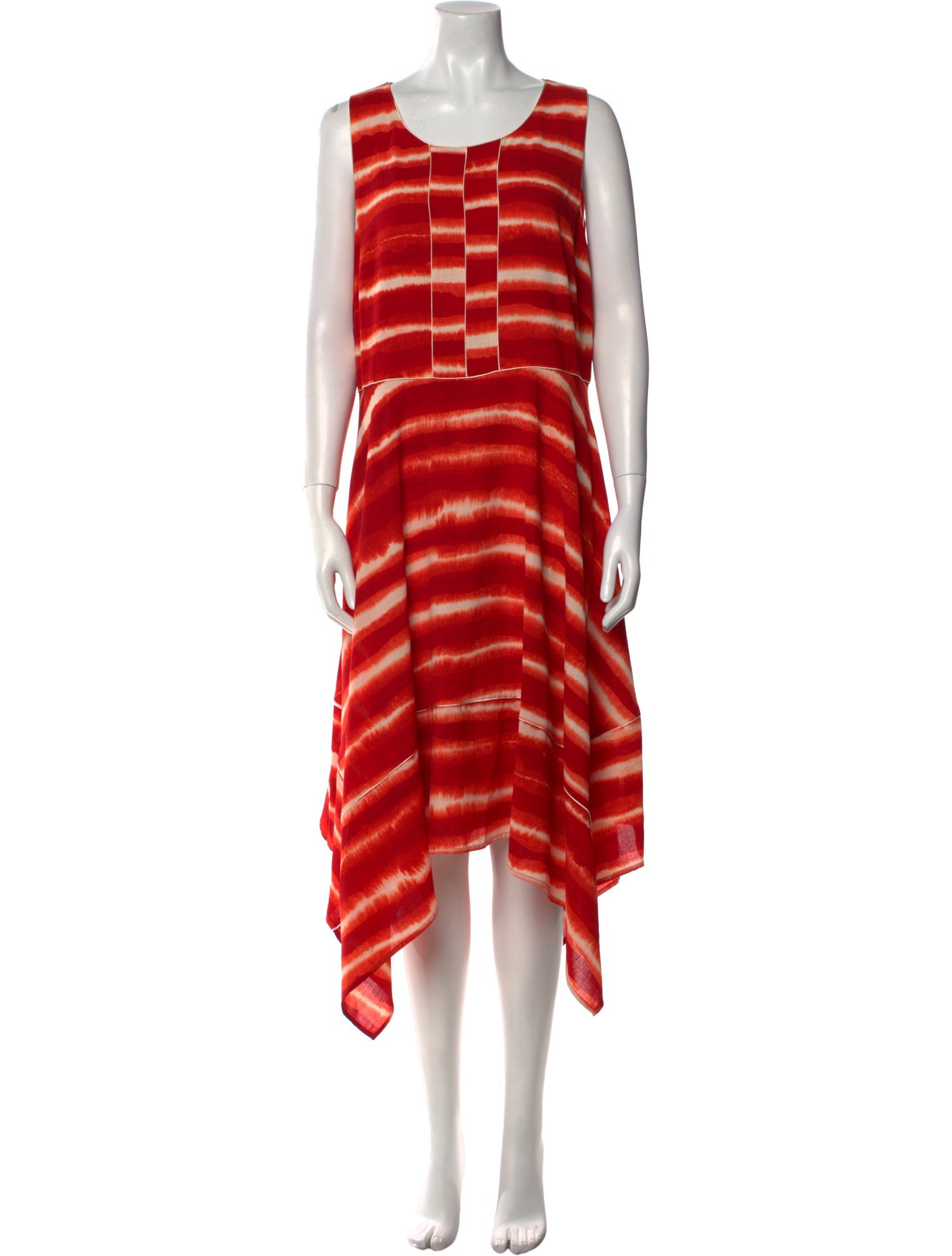 Donna Karan Tie-Dye Print Long Dress