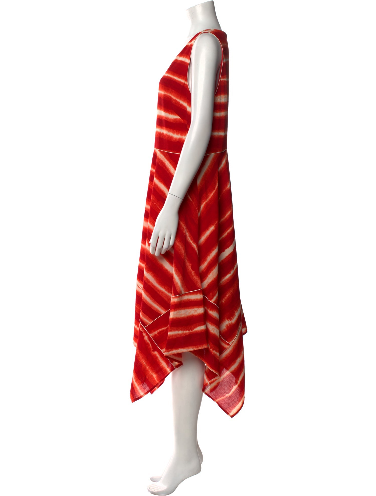 Donna Karan Tie-Dye Print Long Dress