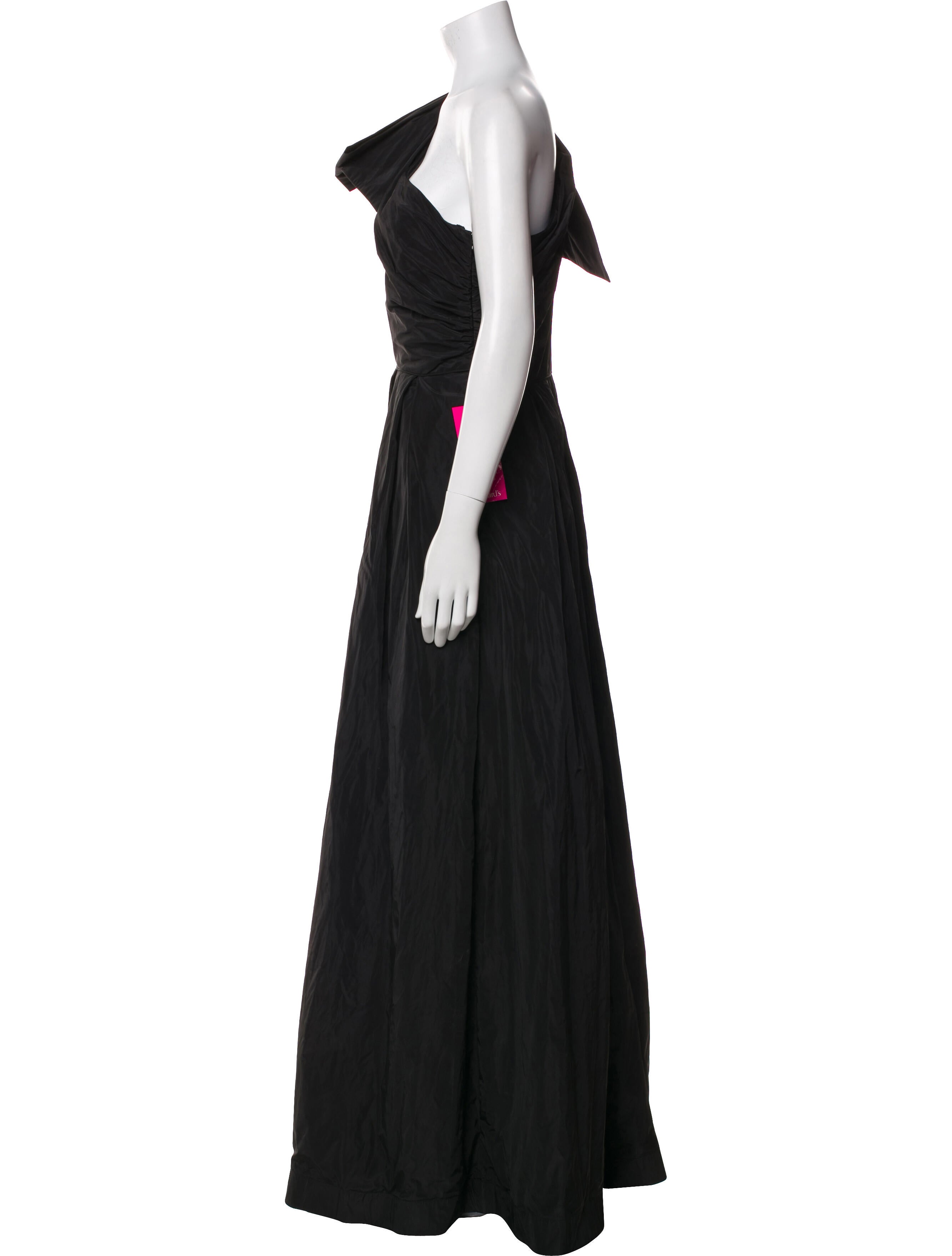 Donna Karan One-Shoulder Long Dress