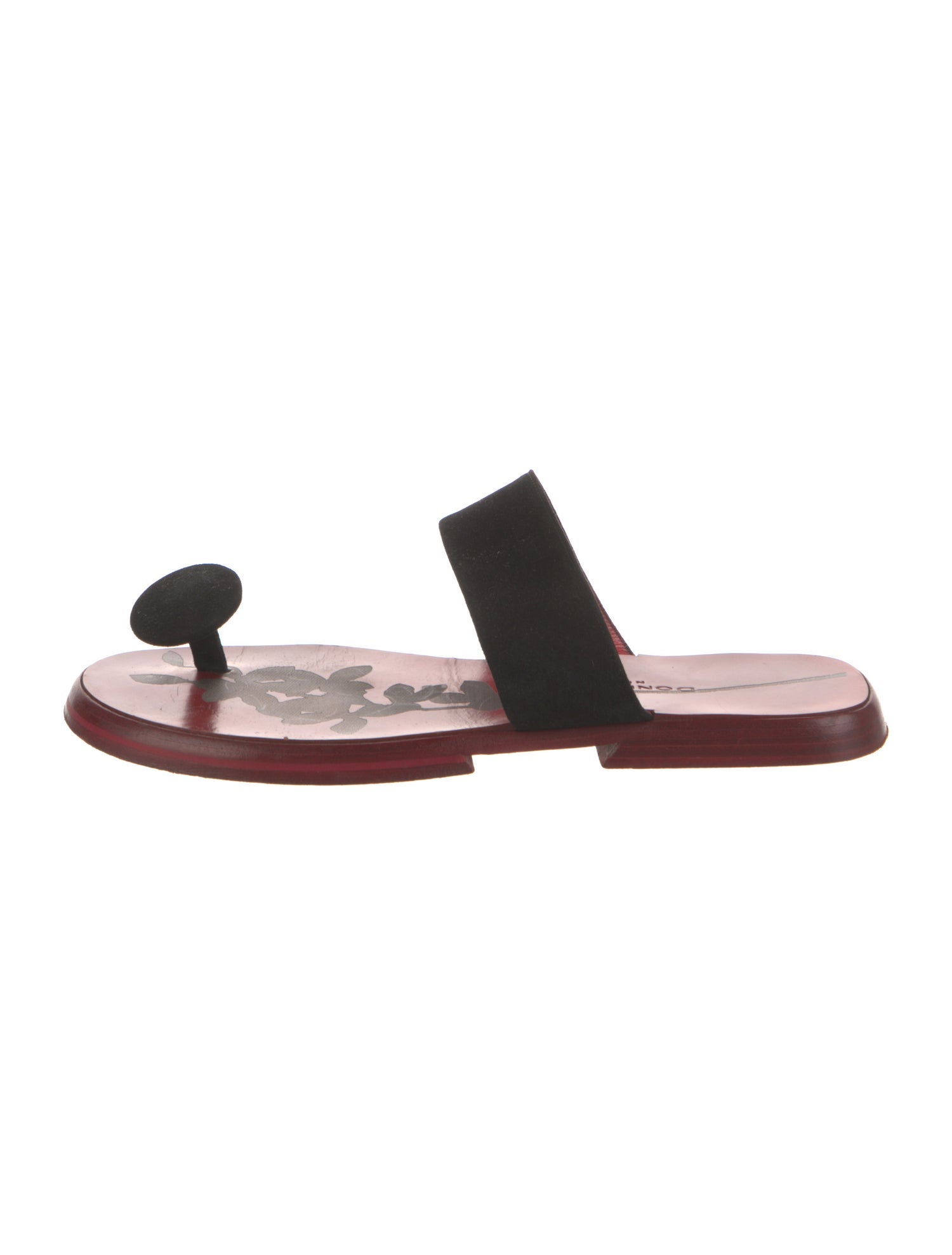Donna Karan Patent Leather Slides
