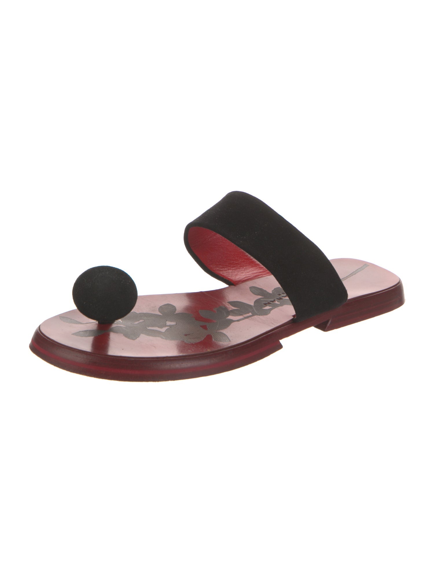 Donna Karan Patent Leather Slides