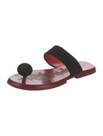 Donna Karan Patent Leather Slides