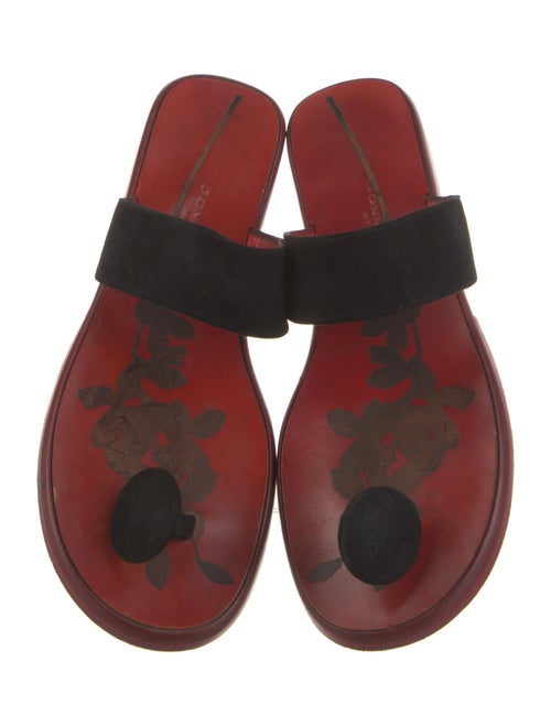 Donna Karan Patent Leather Slides