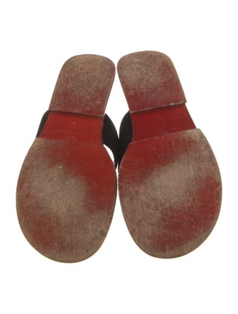 Donna Karan Patent Leather Slides