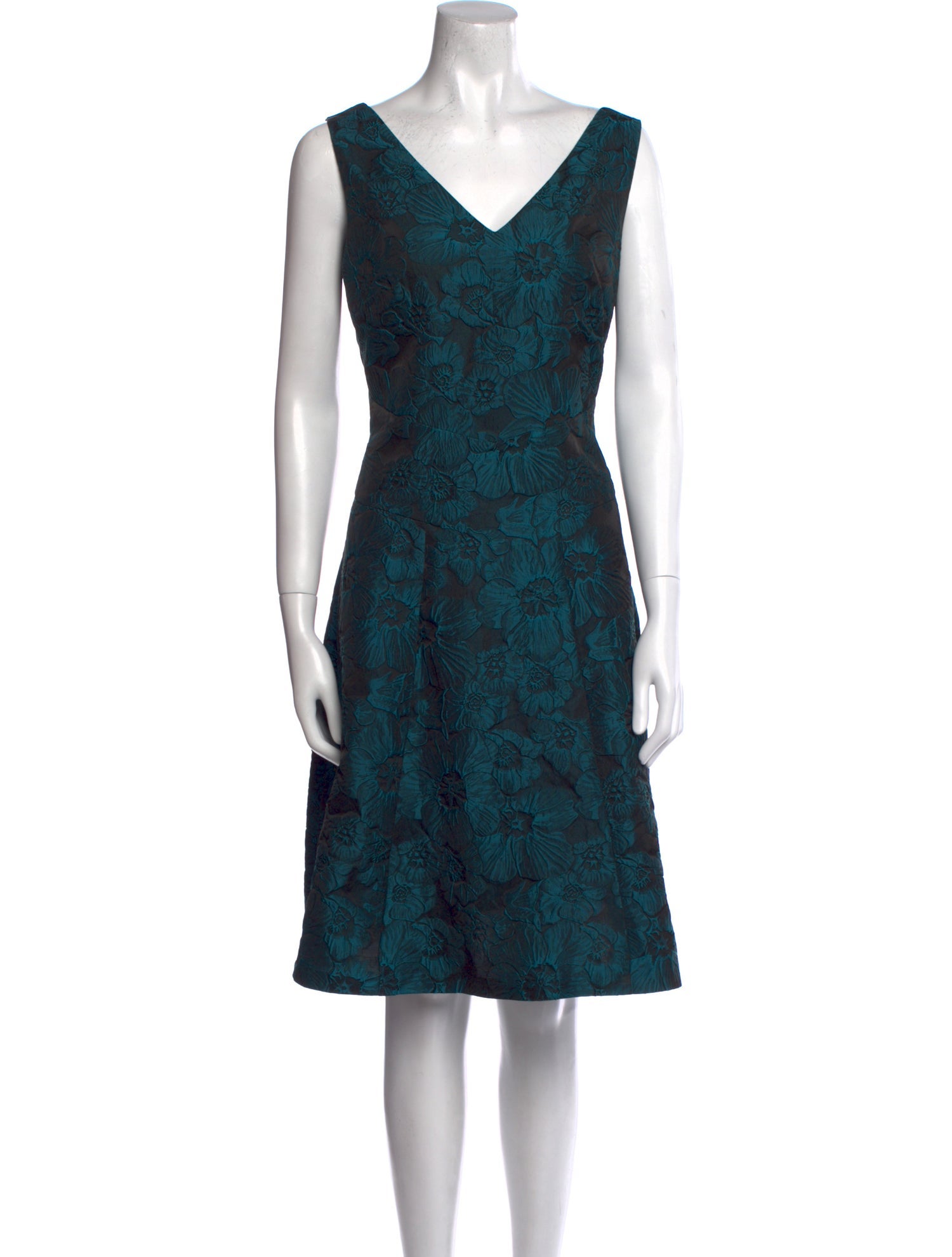 Donna Karan Floral Print Knee-Length Dress