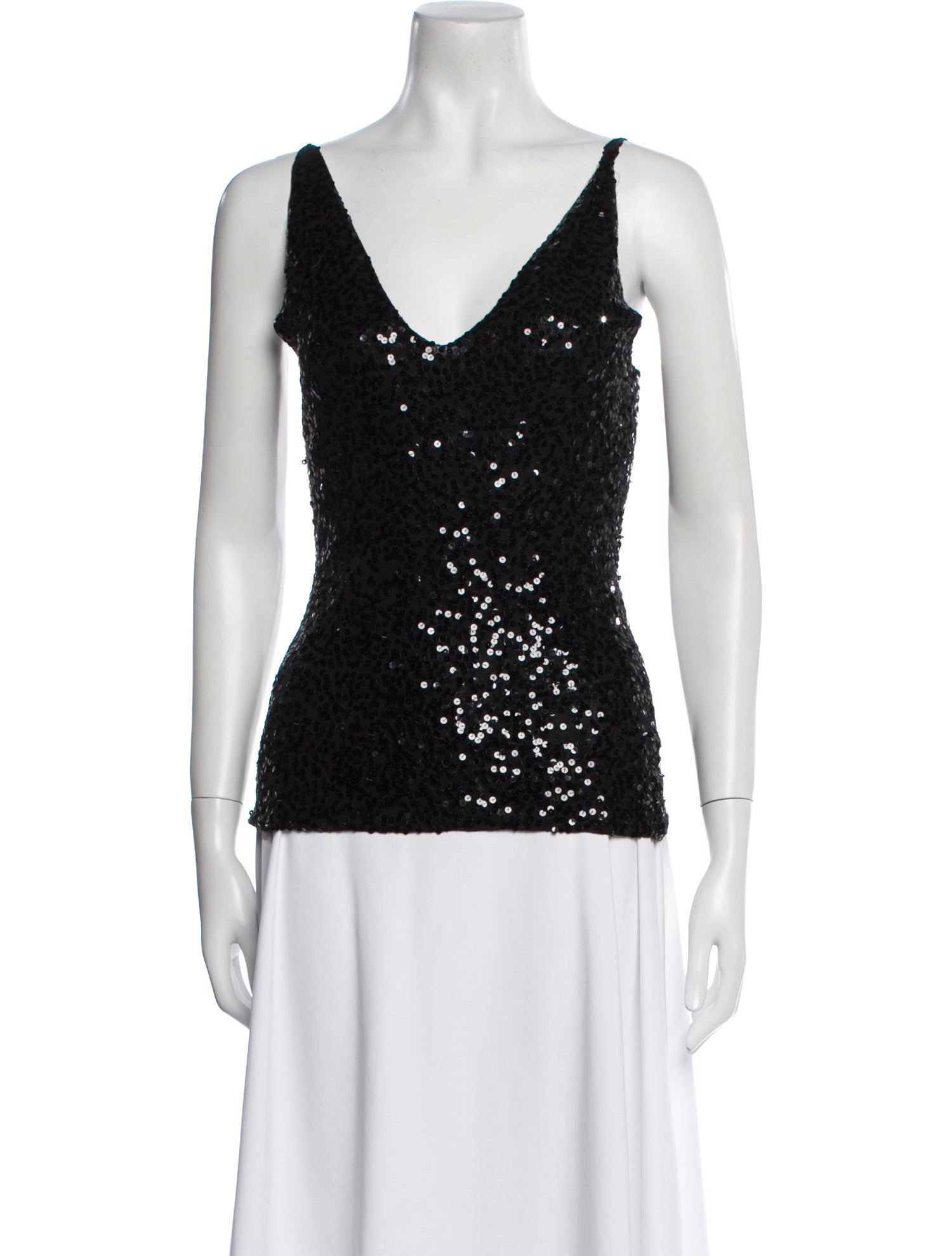 Donna Karan Cashmere V-Neck Top