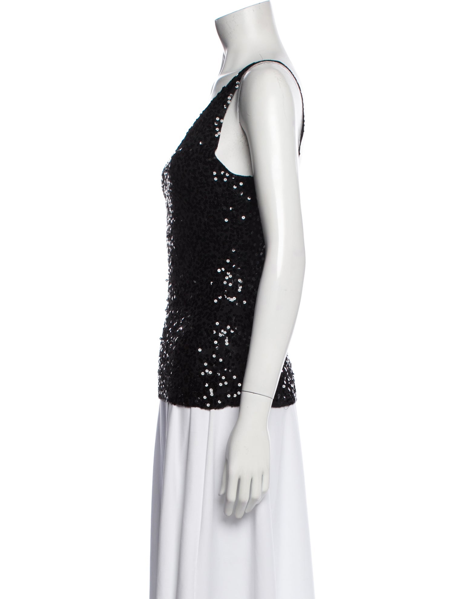 Donna Karan Cashmere V-Neck Top