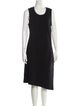 Donna Karan Wool Midi Length Dress