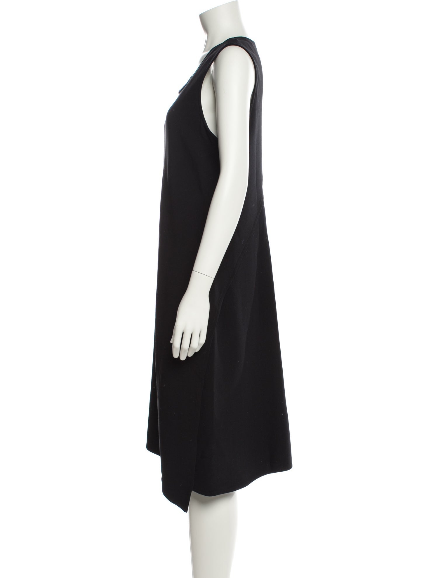 Donna Karan Wool Midi Length Dress