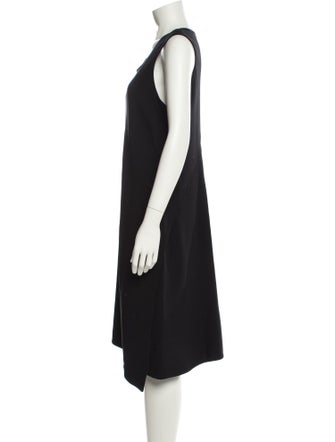 Donna Karan Wool Midi Length Dress