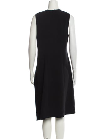 Donna Karan Wool Midi Length Dress
