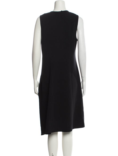 Donna Karan Wool Midi Length Dress