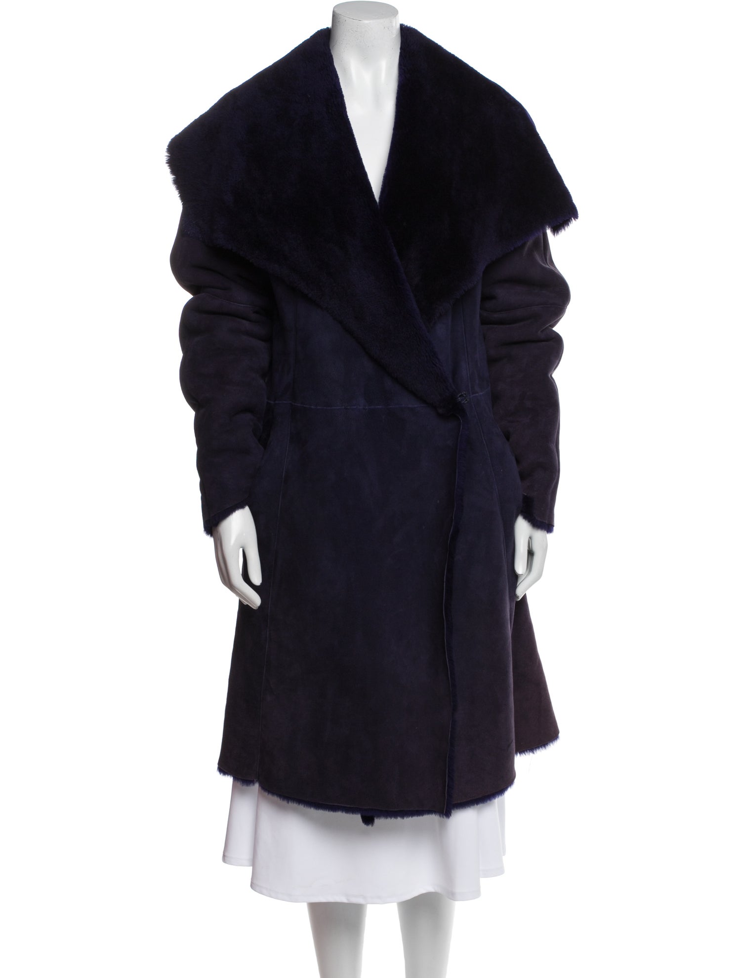 Donna Karan Merino Wool Trench Coat