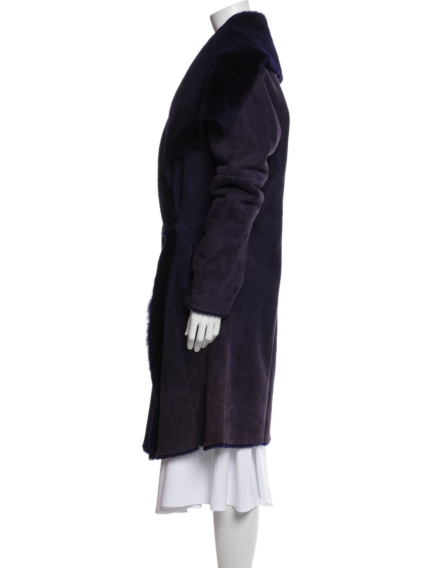 Donna Karan Merino Wool Trench Coat