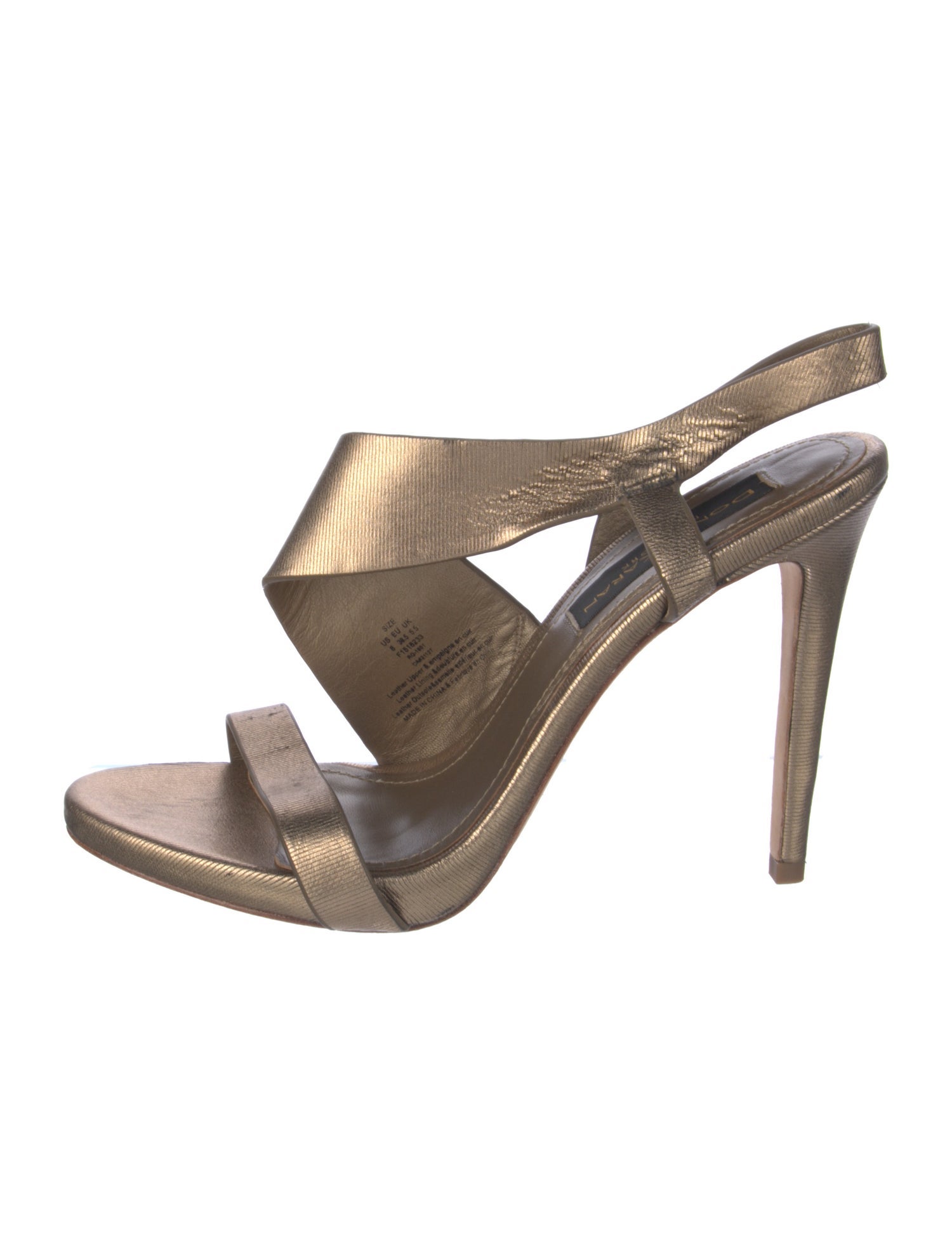 Donna Karan Leather Slingback Sandals
