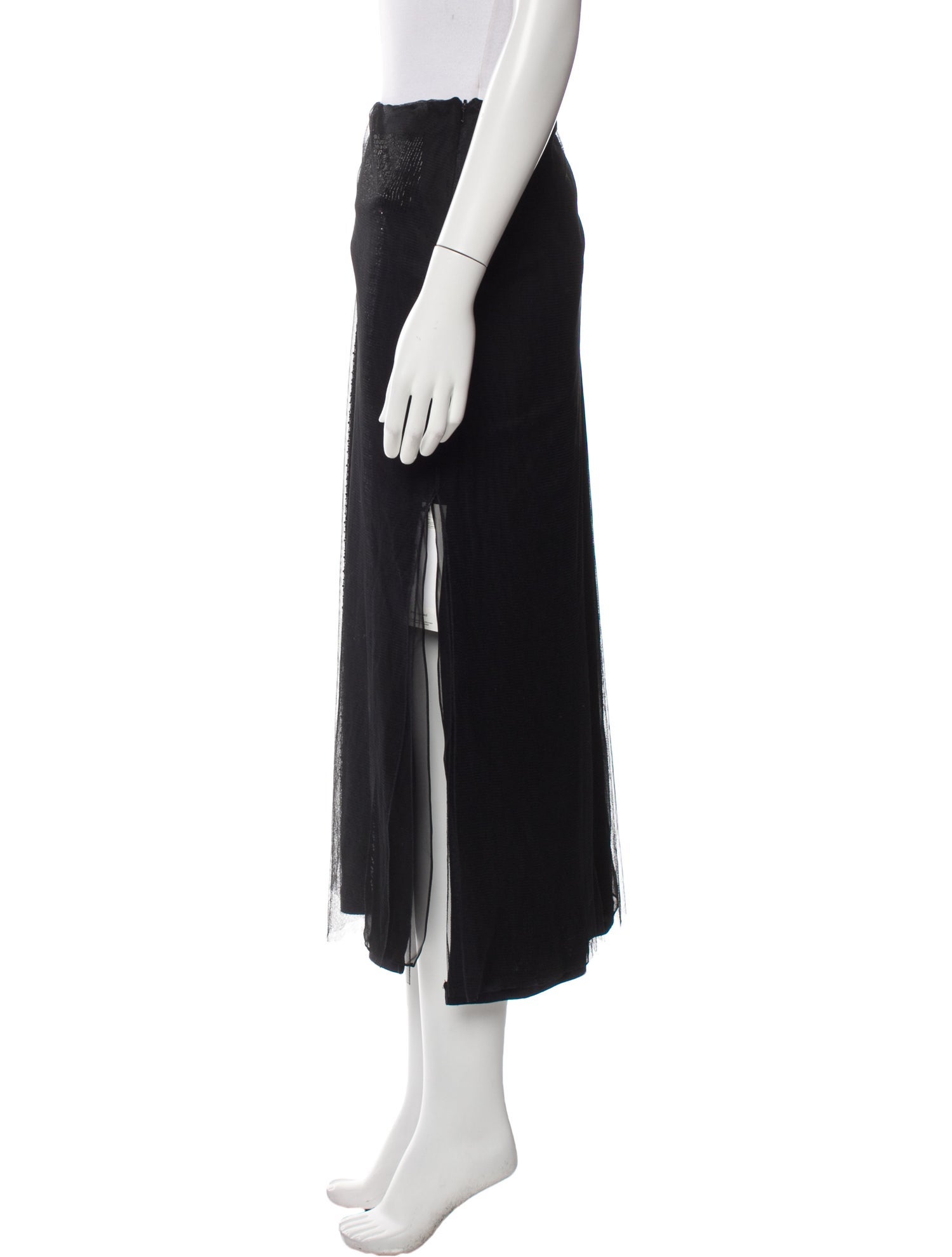 Donna Karan Sequin Embellishments Midi Length Skirt