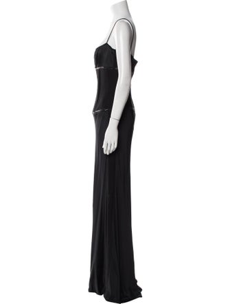 Donna Karan Cowl Neck Long Dress