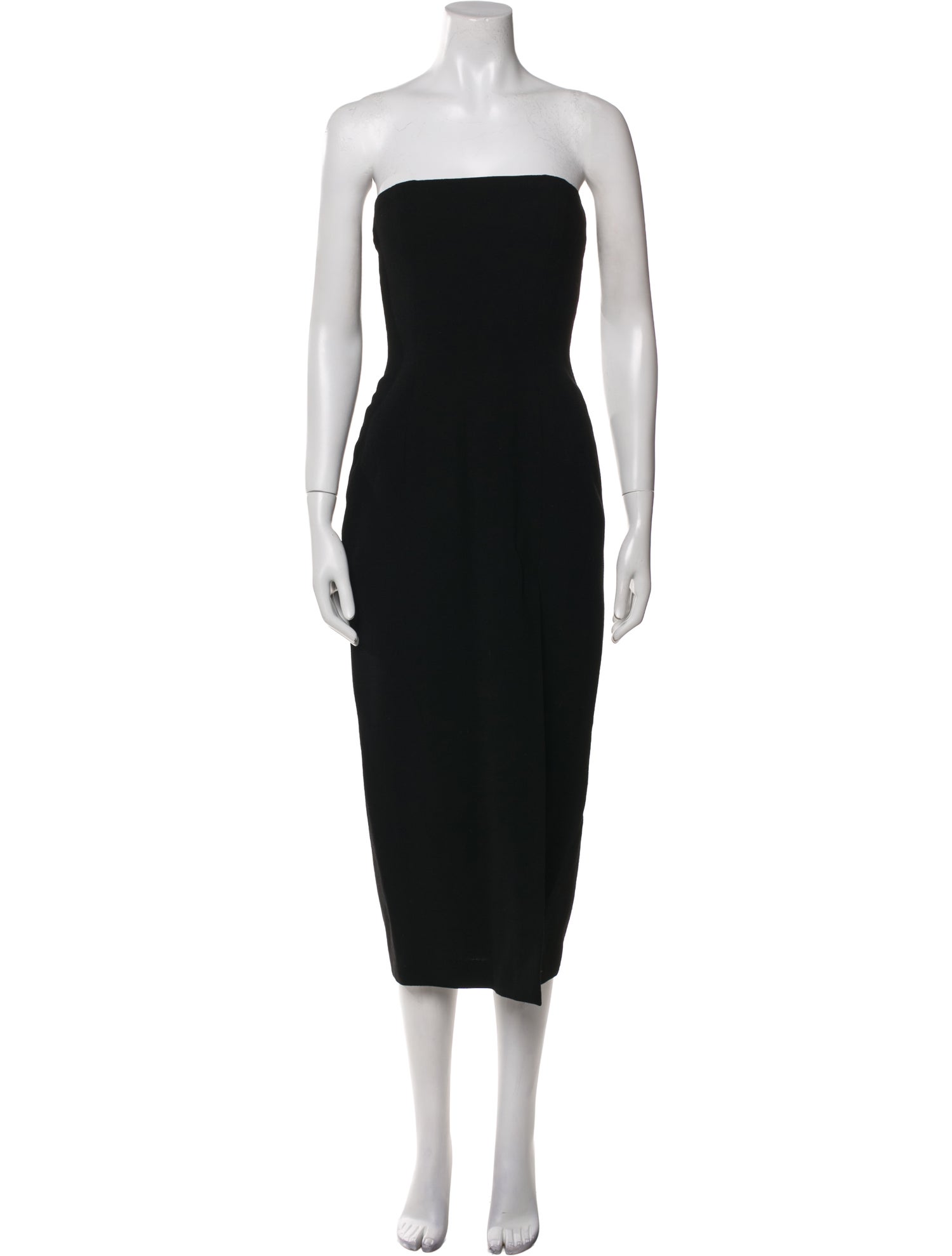 Donna Karan Wool Midi Length Dress