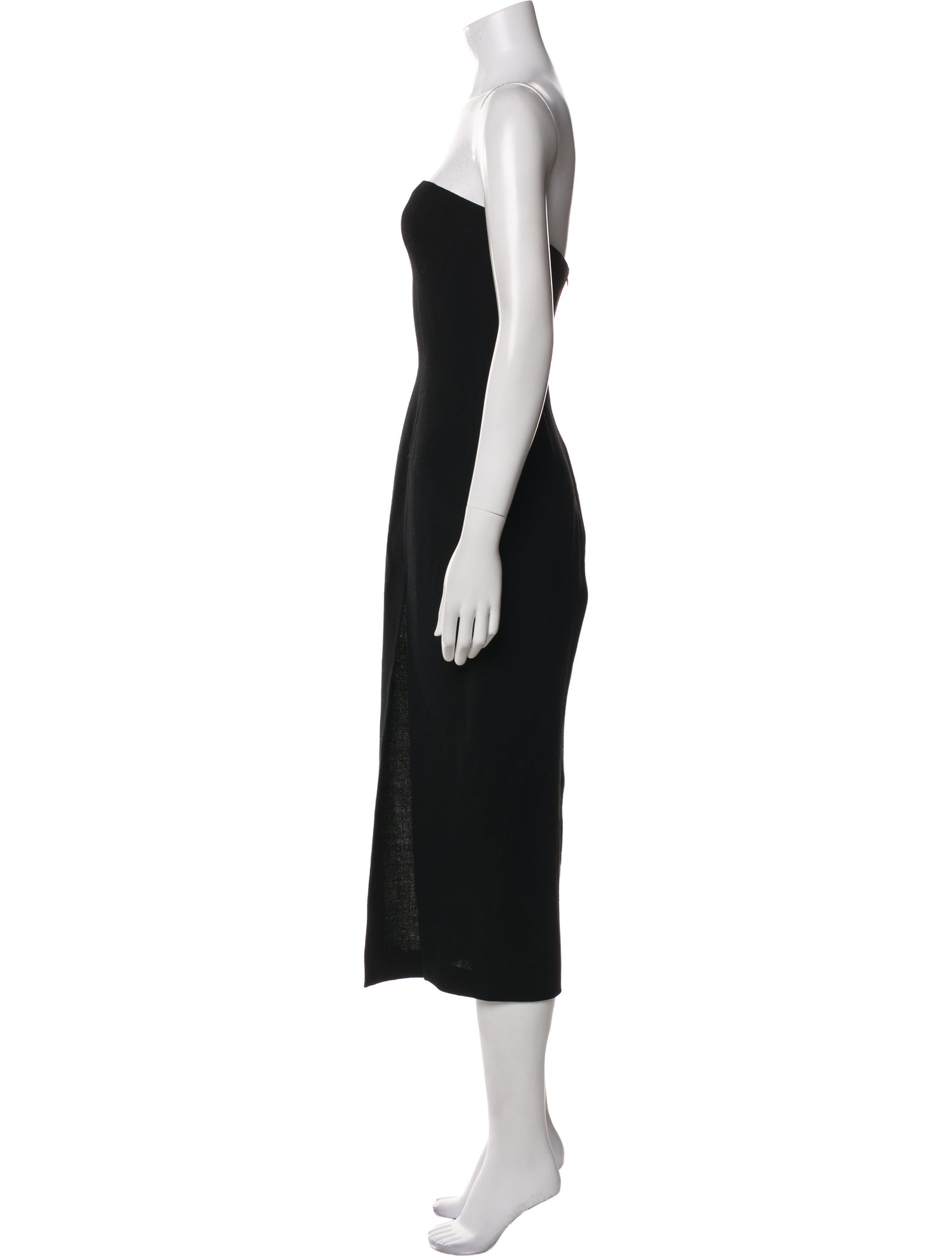 Donna Karan Wool Midi Length Dress